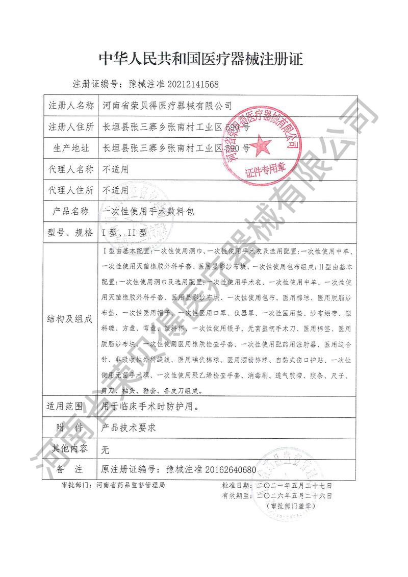 产品证件